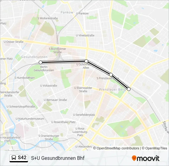 S42 Bus Line Map