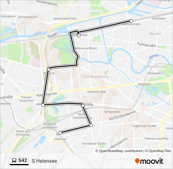 S42 Bus Line Map