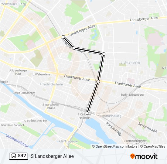 S42 Bus Line Map