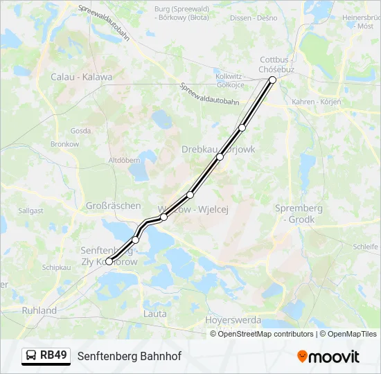 RB49 Bus Line Map