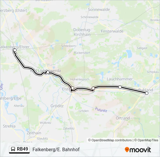 RB49 Bus Line Map