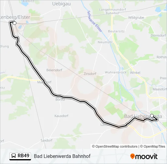 RB49 Bus Line Map