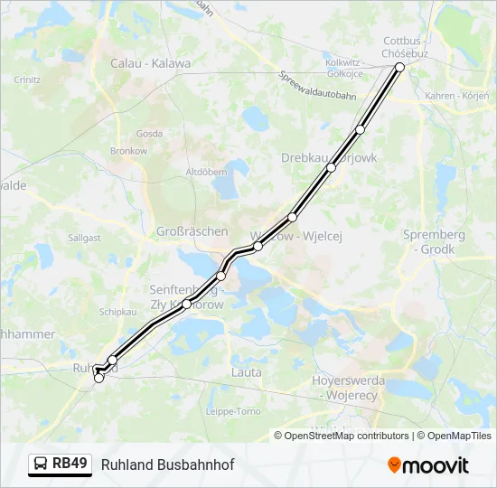 RB49 Bus Line Map