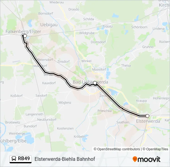 RB49 Bus Line Map