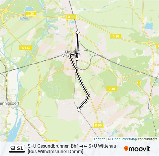 S1 SBahnBus Bus Fahrpläne Moovit