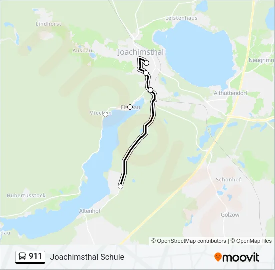 911 Bus Line Map