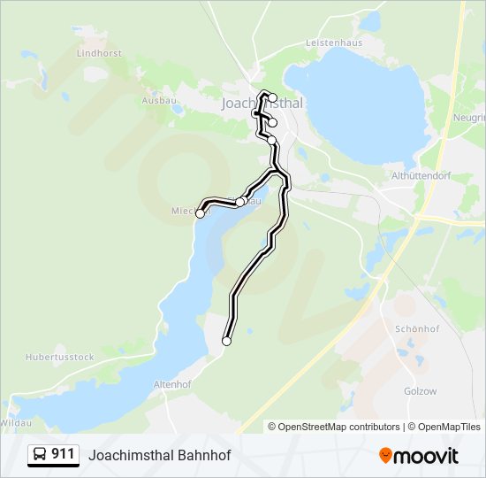 911 bus Line Map