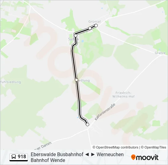 918 Bus Line Map