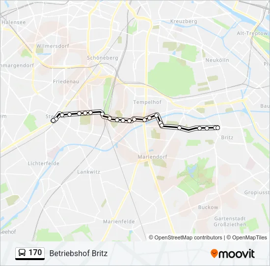 170 Bus Line Map