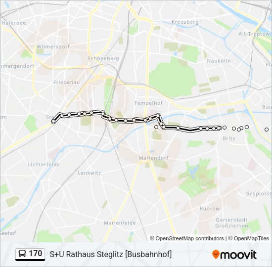 170 Bus Line Map