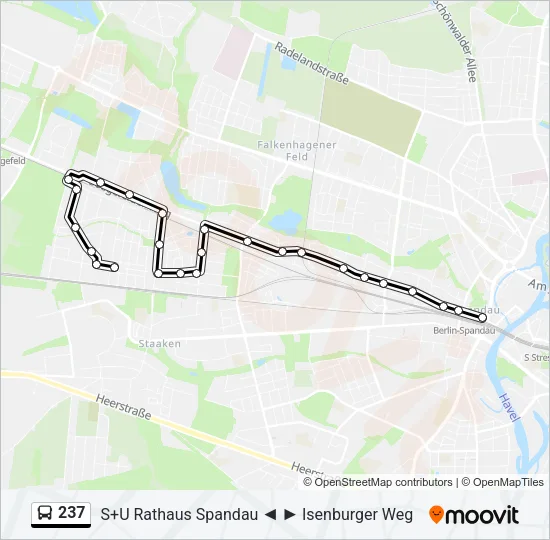 237 Bus Line Map