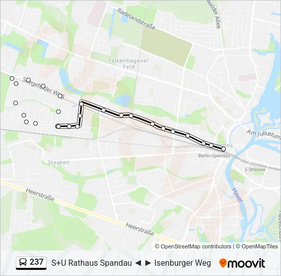 237 Bus Line Map