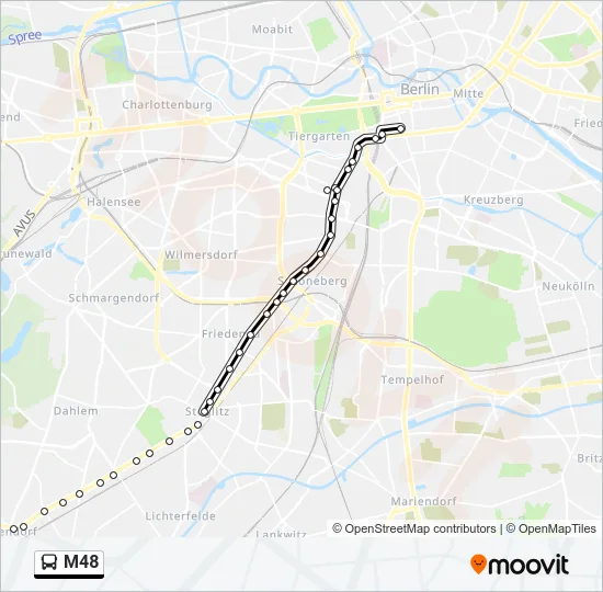 M48 Bus Line Map