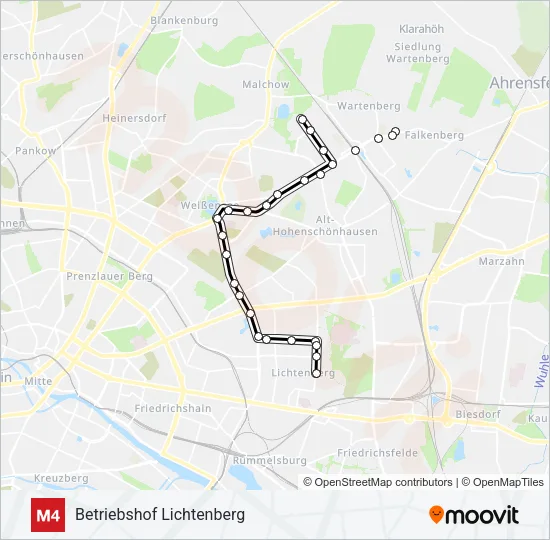 M4 Light Rail Line Map