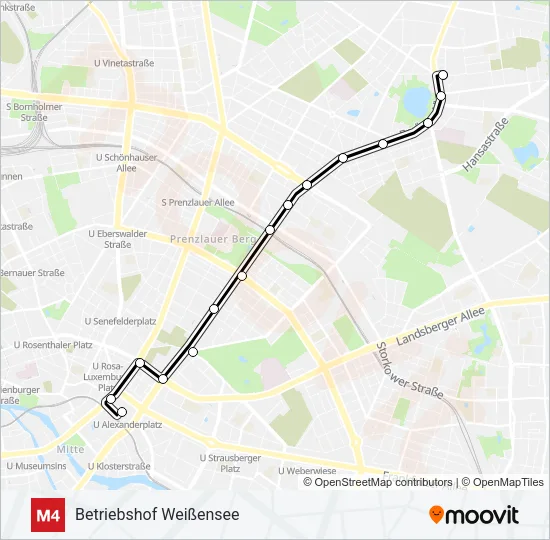 M4 Light Rail Line Map