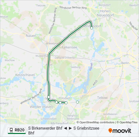 RB20 Train Line Map