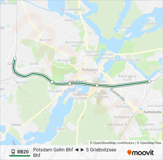 RB20 Train Line Map