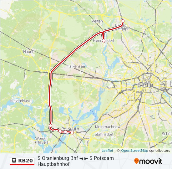 RB20 Route Fahrpläne, Haltestellen & Karten S