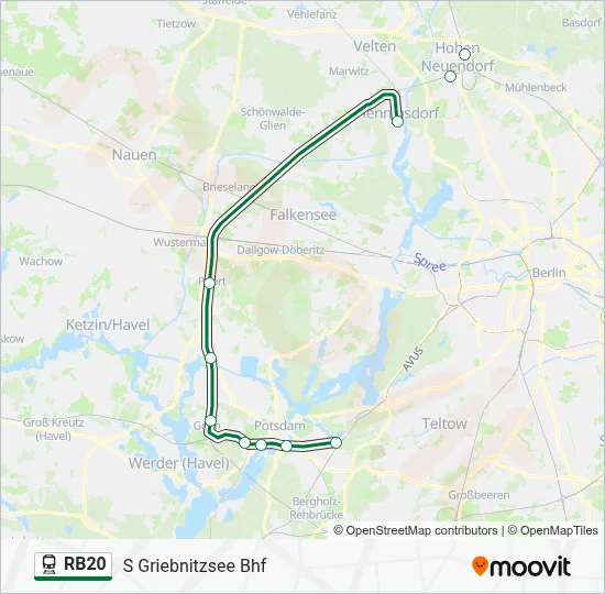 RB20 Train Line Map