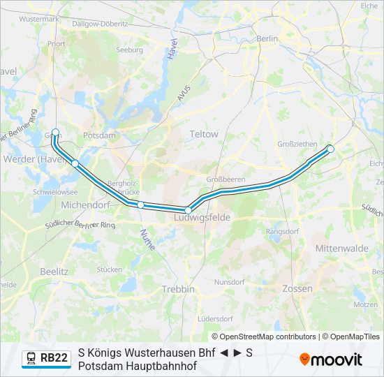 RB22 Train Line Map