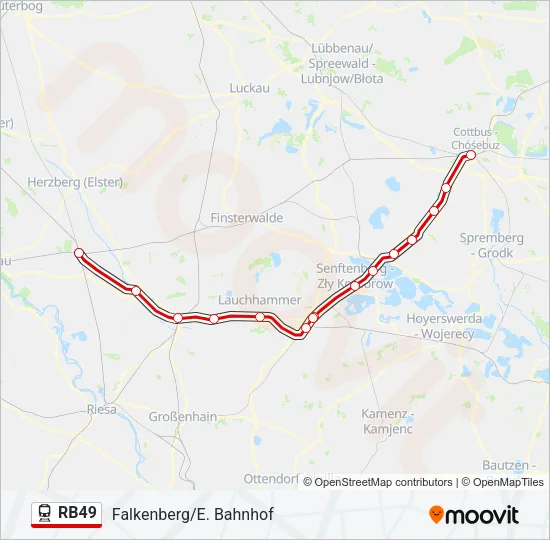 RB49 Train Line Map