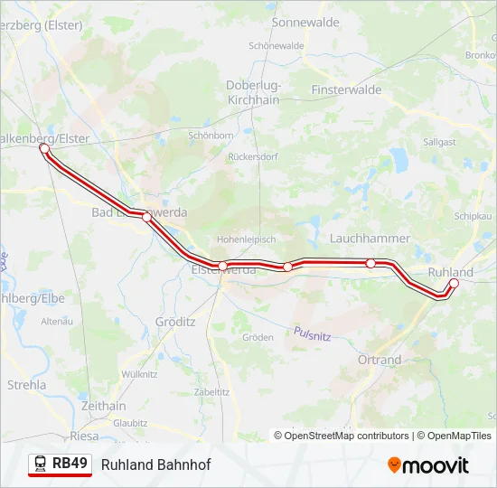 RB49 Train Line Map