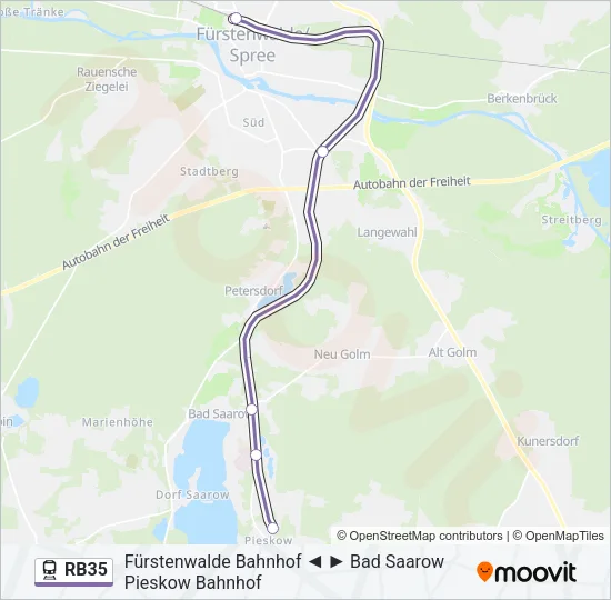 RB35 Train Line Map