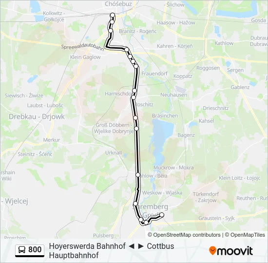 800 Bus Line Map