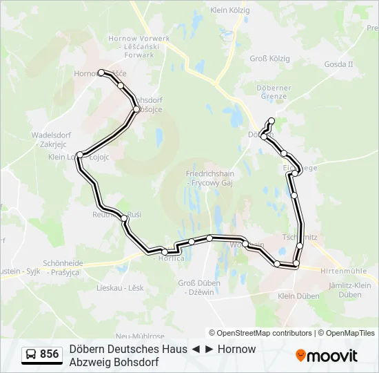 856 Bus Line Map