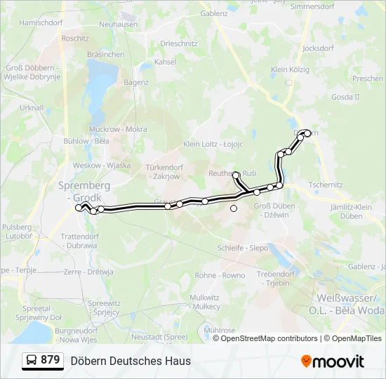 879 Bus Line Map