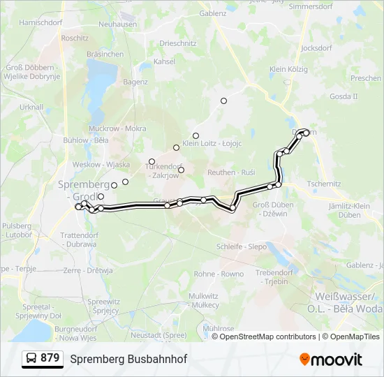879 Bus Line Map