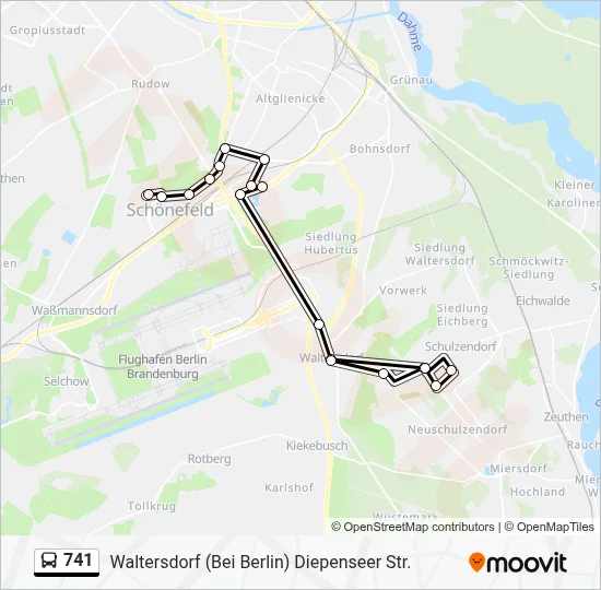 741 Bus Line Map