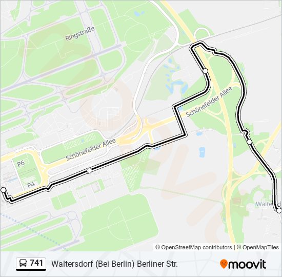 741 bus Line Map