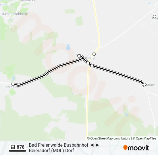 878 Bus Line Map
