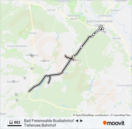 882 Route Schedules Stops Maps Bad Freienwalde Busbahnhof Updated 