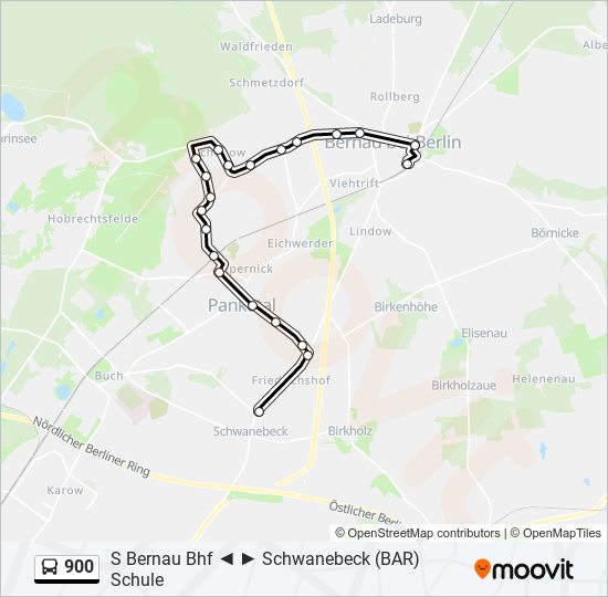 900 bus Line Map