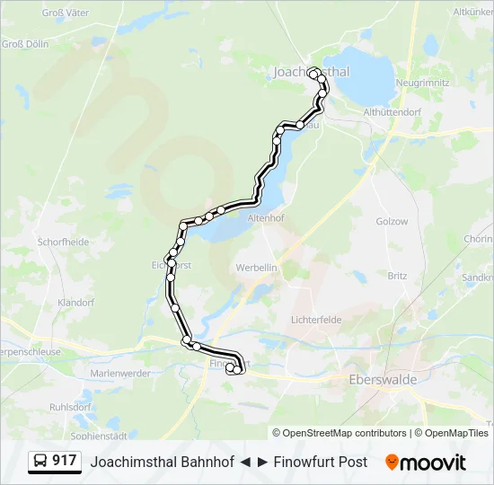 917 Bus Line Map