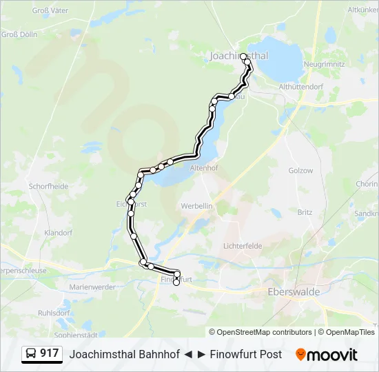 917 Bus Line Map