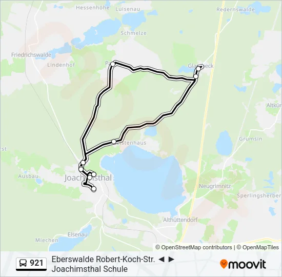 921 Bus Line Map