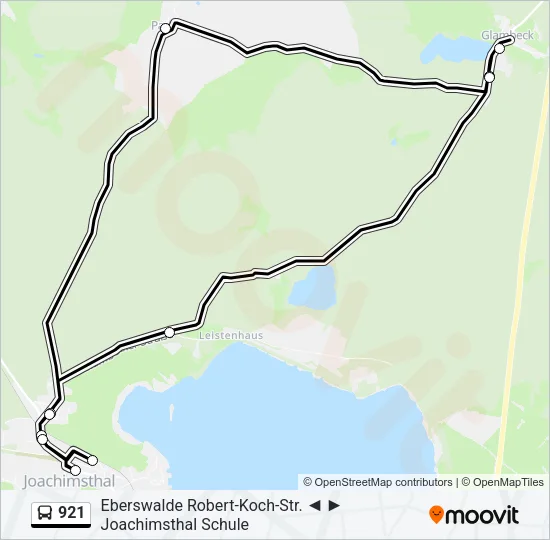 921 Bus Line Map