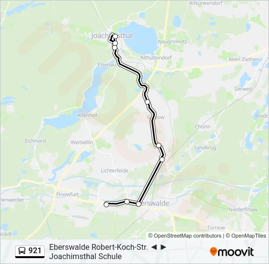 921 Bus Line Map