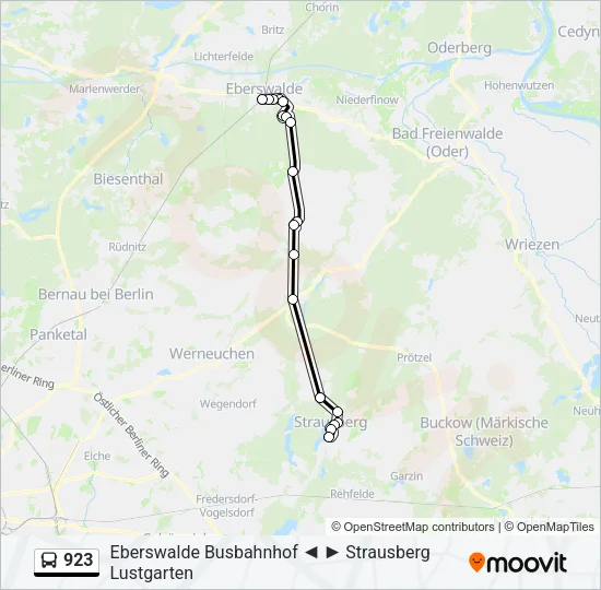 923 Bus Line Map