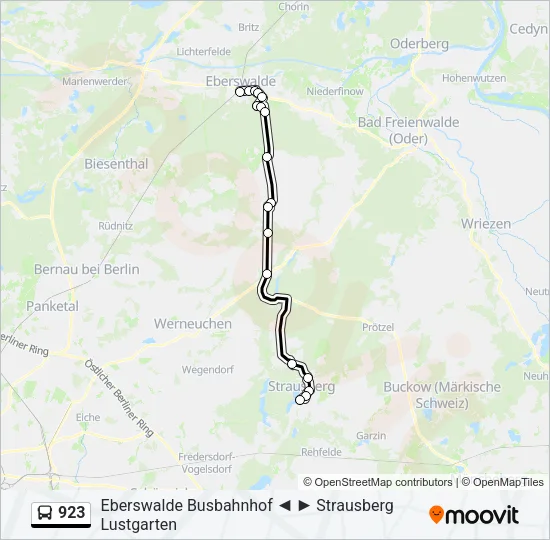 923 Bus Line Map
