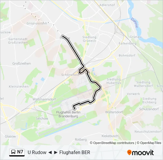 N7 Bus Line Map