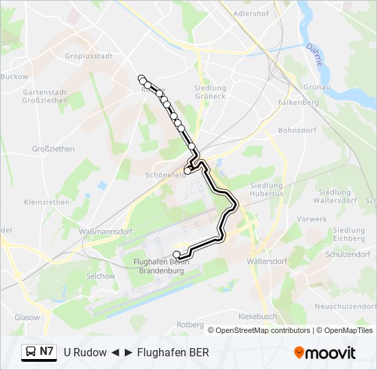 N7 bus Line Map