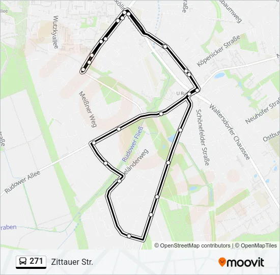271 Bus Line Map