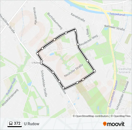 372 Bus Line Map