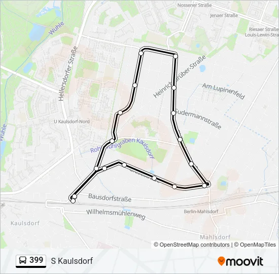 399 Bus Line Map
