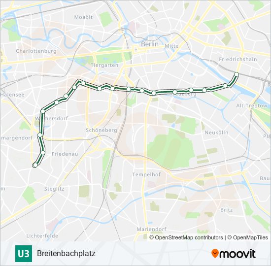 U3 subway Line Map