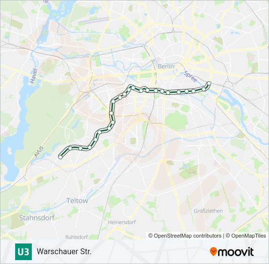 U3 Subway Line Map